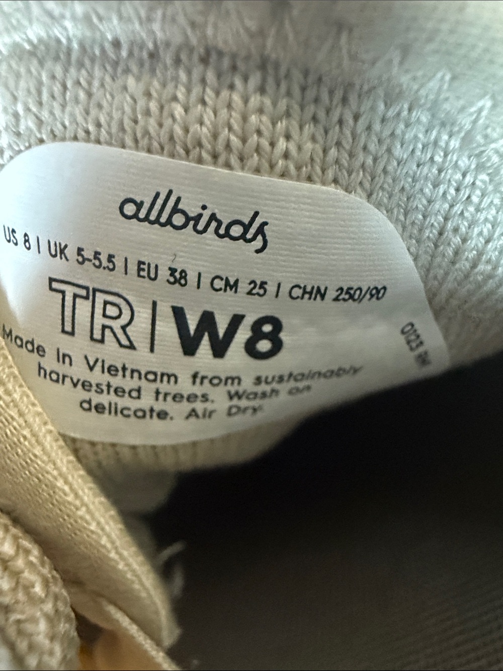 allbirds Knit Lace-Up Sneakers - Beige/Cream - Picture 5 of 5